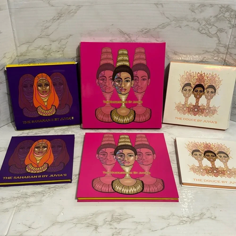 Juvias Place The Masquerade large, the douce and the‎ Saharan II eyeshadow lot